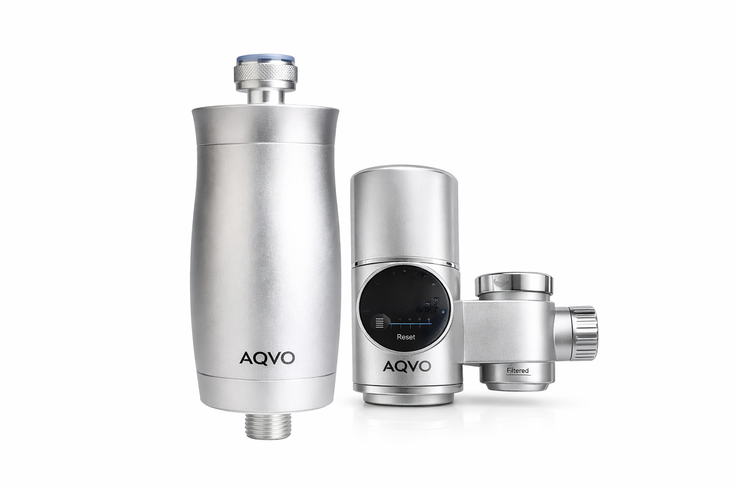 AQVO Home Essentials Bundle — shower filter and tap filter set for whole-home water filtration